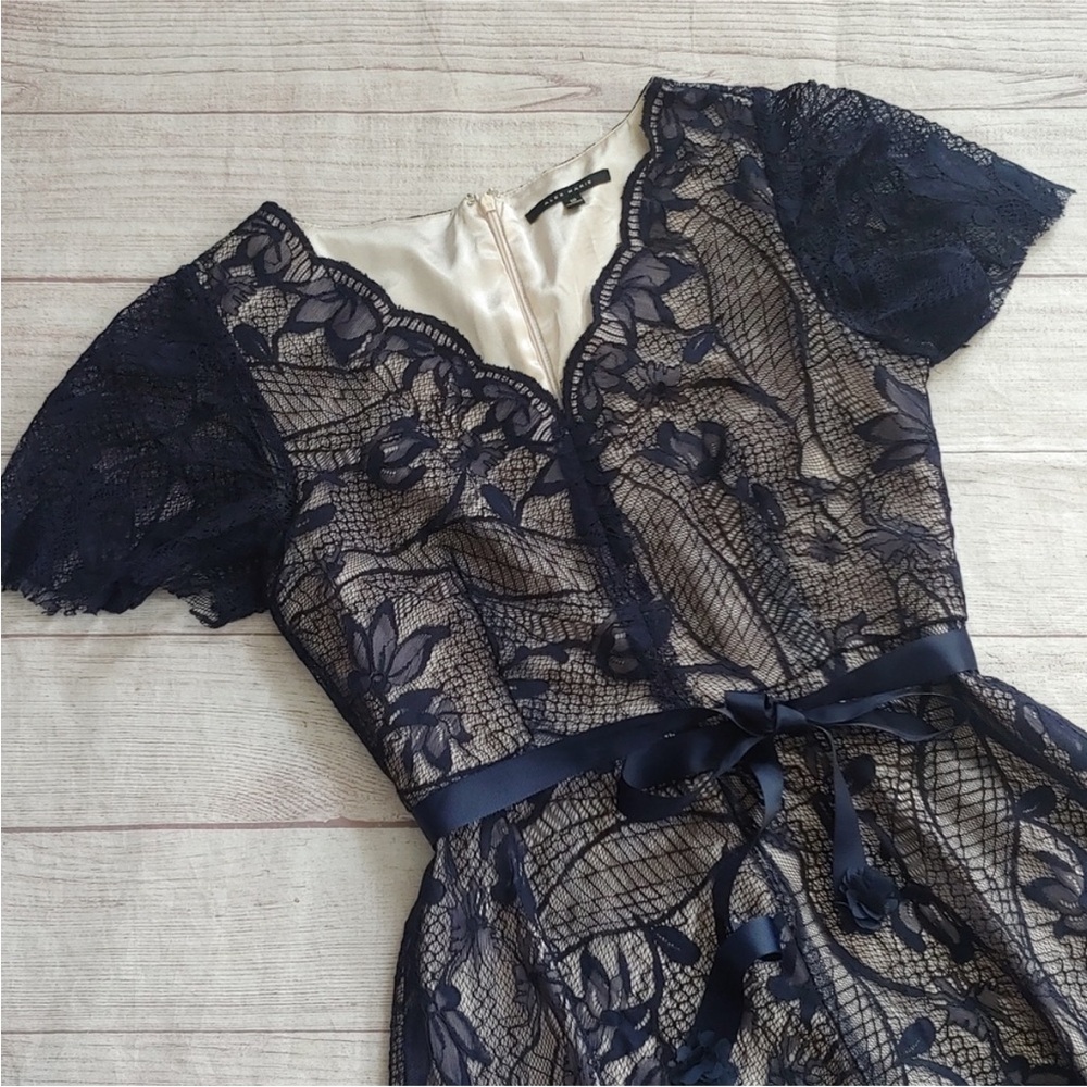 ALEX MARIE NAVY LACE DRESS - Picture 10 of 10